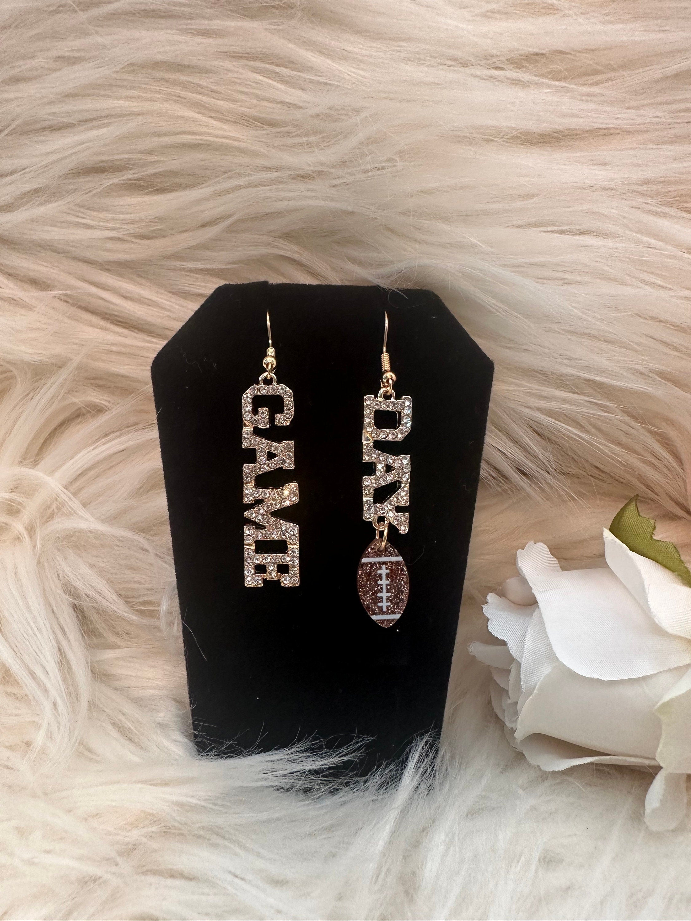 Game Day Rhinestone Earrings