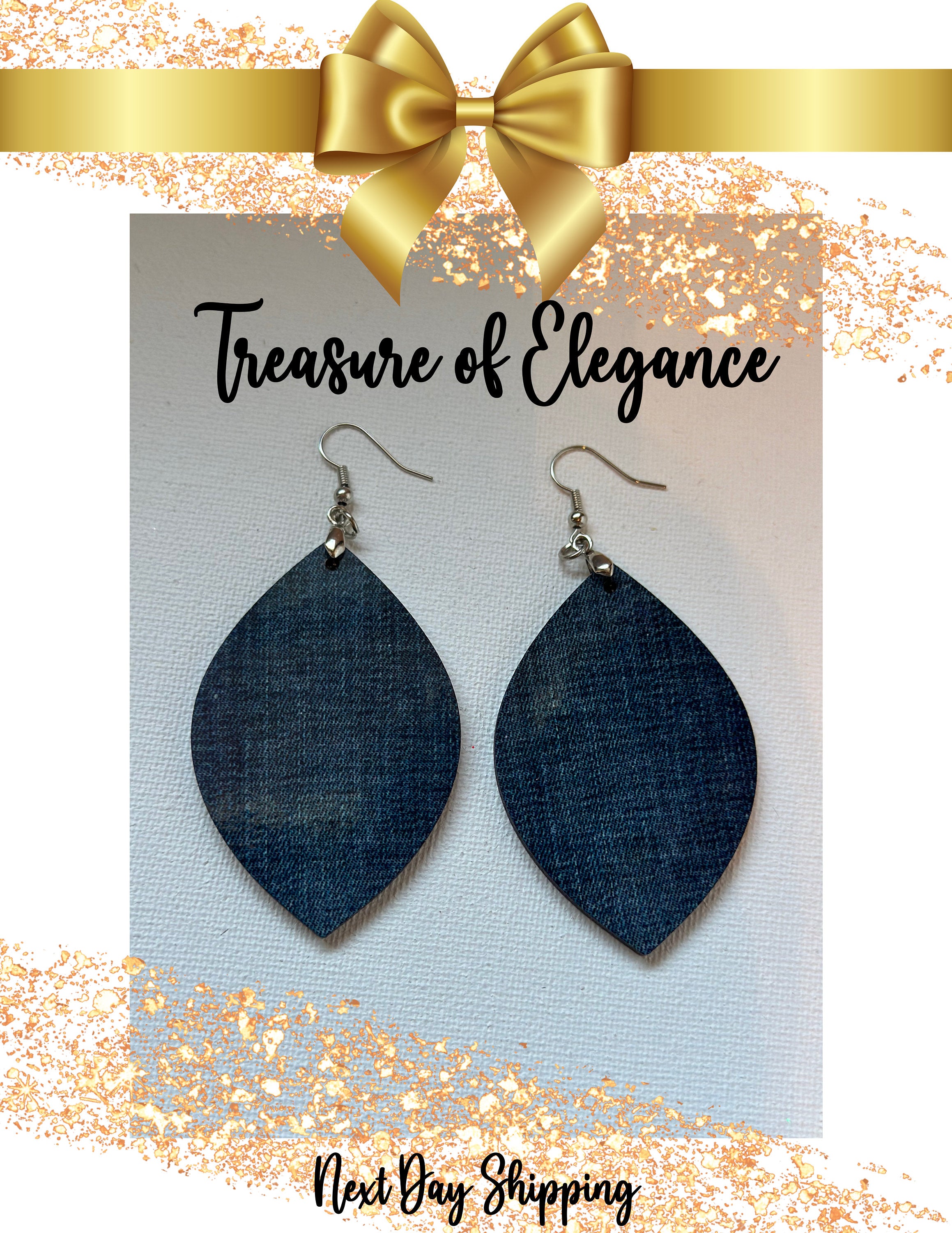 Denim  Earrings
