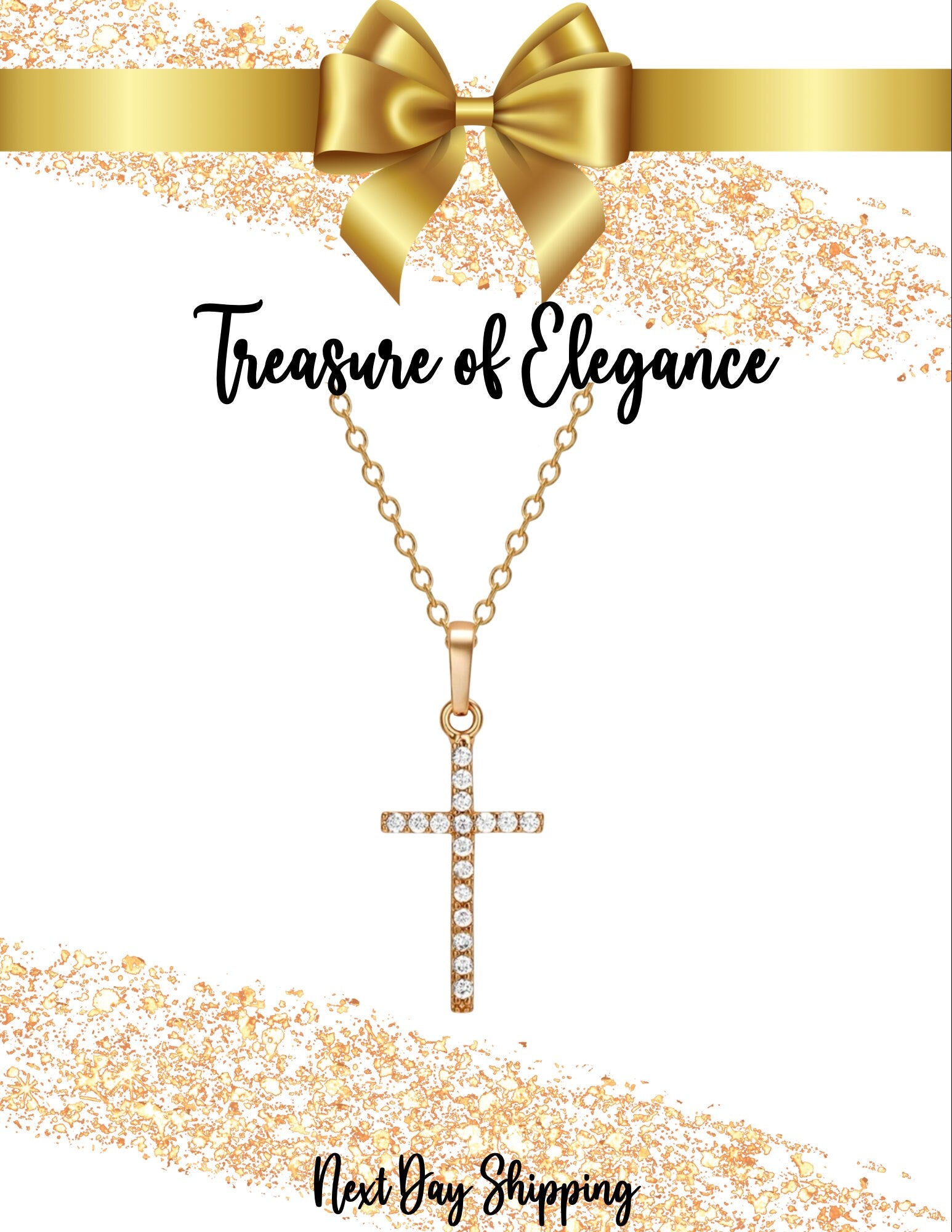 Gold Cross Necklace