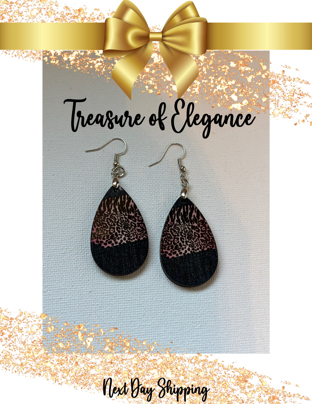 Denim and Cheetah Print Pink