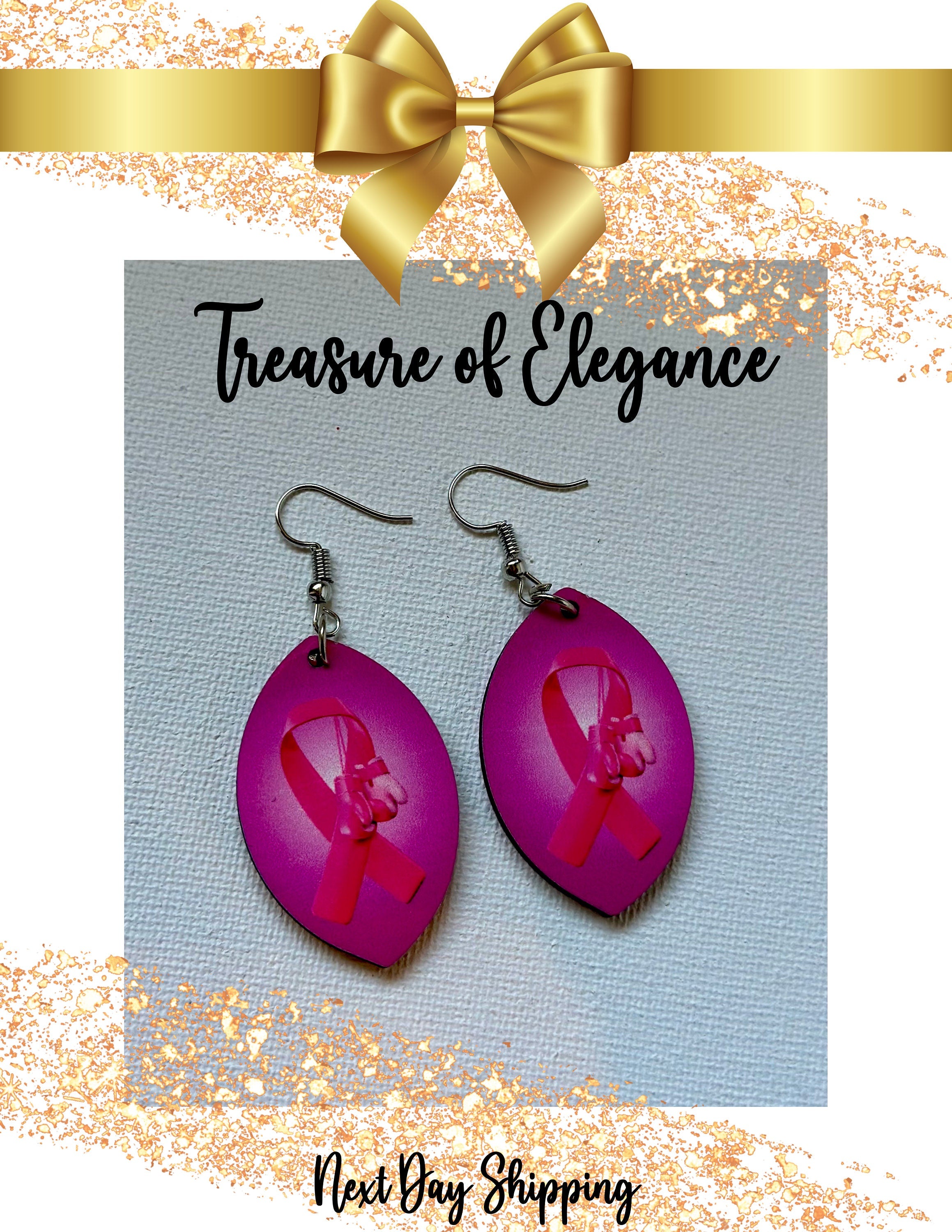 Breast Cancer Awareness , Fight Breast Cancer Earrings