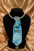 Heavenly Faith Luxe Statement Tie Necklace