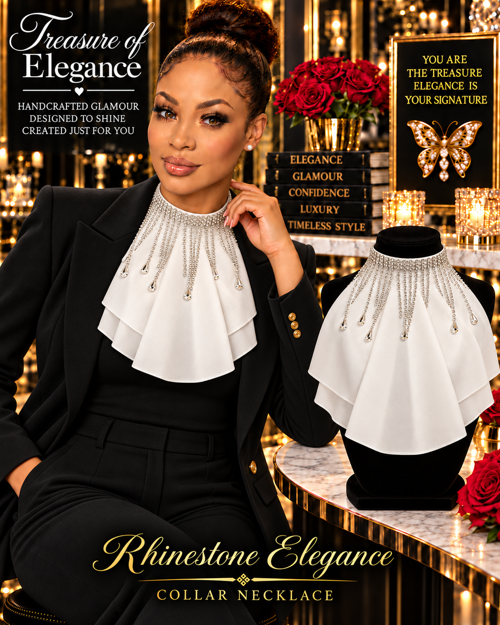 Rhinestone Elegance Collar