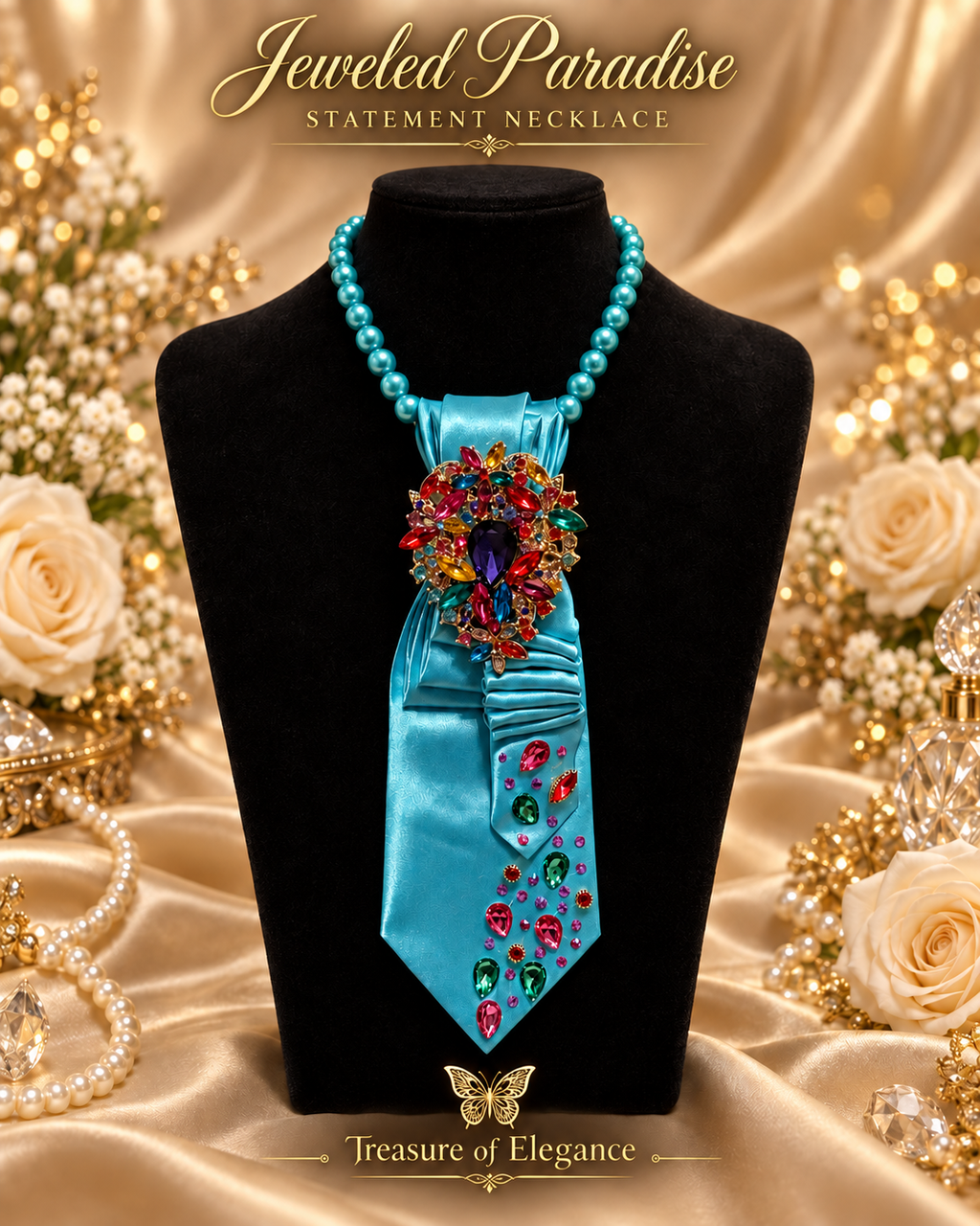 Jeweled Paradise Statement Necklace