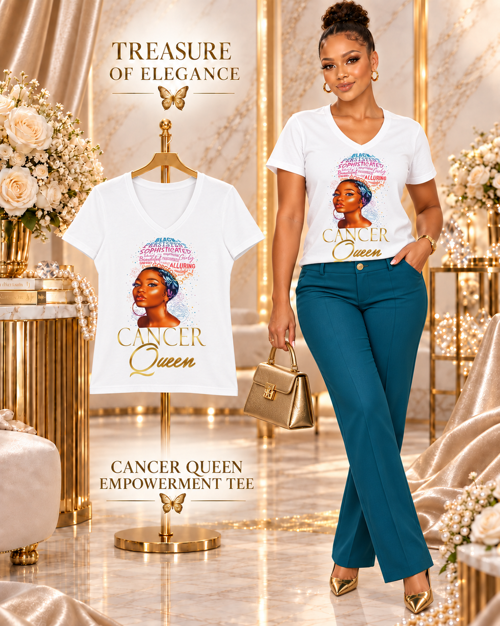 Cancer Queen Empowerment Tee