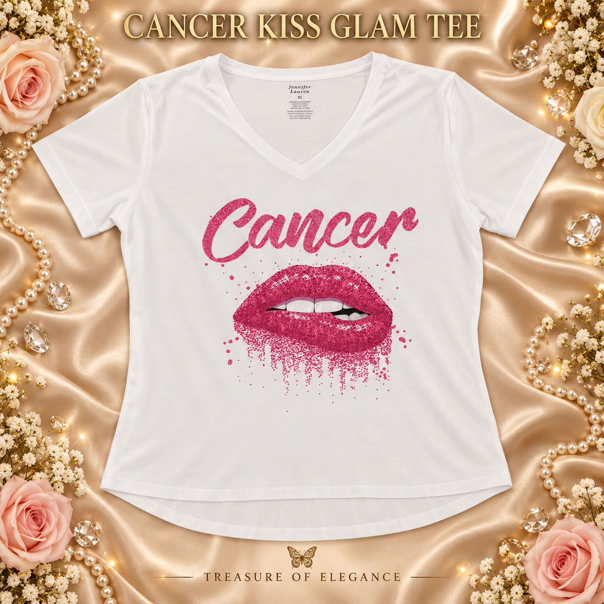 Cancer Kiss Glam Tee
