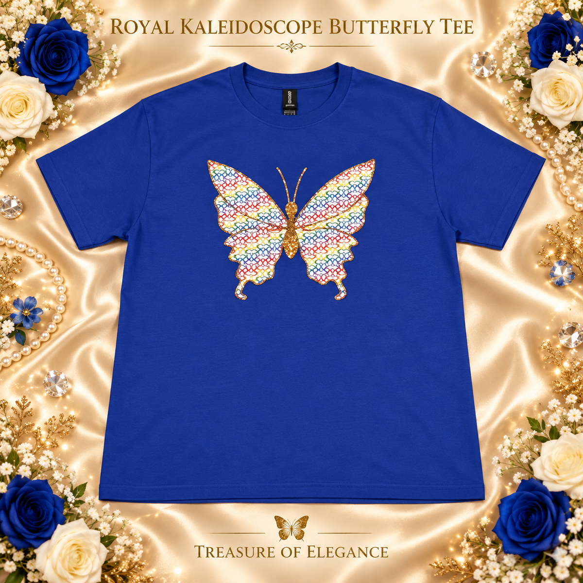 Royal Kaleidoscope Butterfly Tee