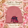 Faith & Strength Pink Ribbon Beanie
