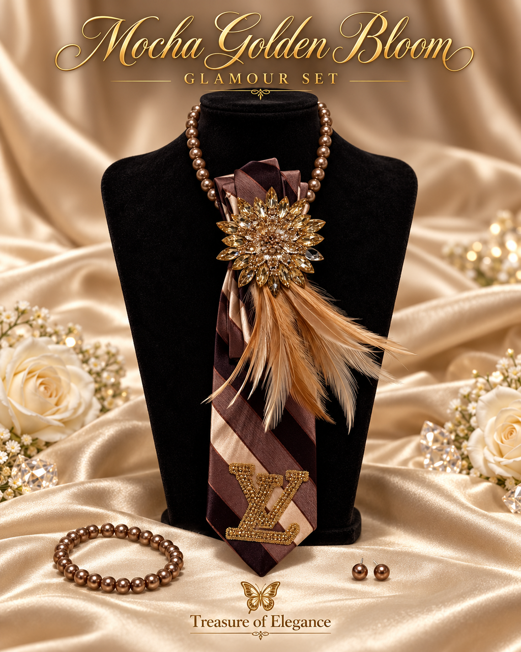 Mocha Golden Bloom Glamour Set