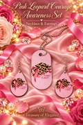Pink Leopard Courage Awareness Set