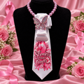 Survivor Butterfly Statement Tie Necklace