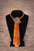 Sunset Bloom Crystal Glam Statement Necklace