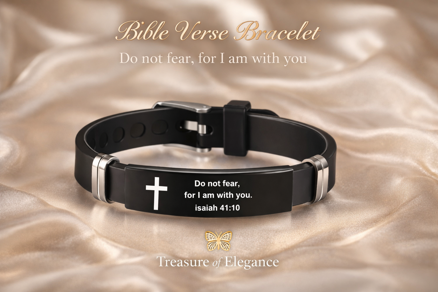 Bible Verse Bracelet "Do Not Fear, For I Am with You