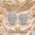 Forever Love Heart Stud Earrings
