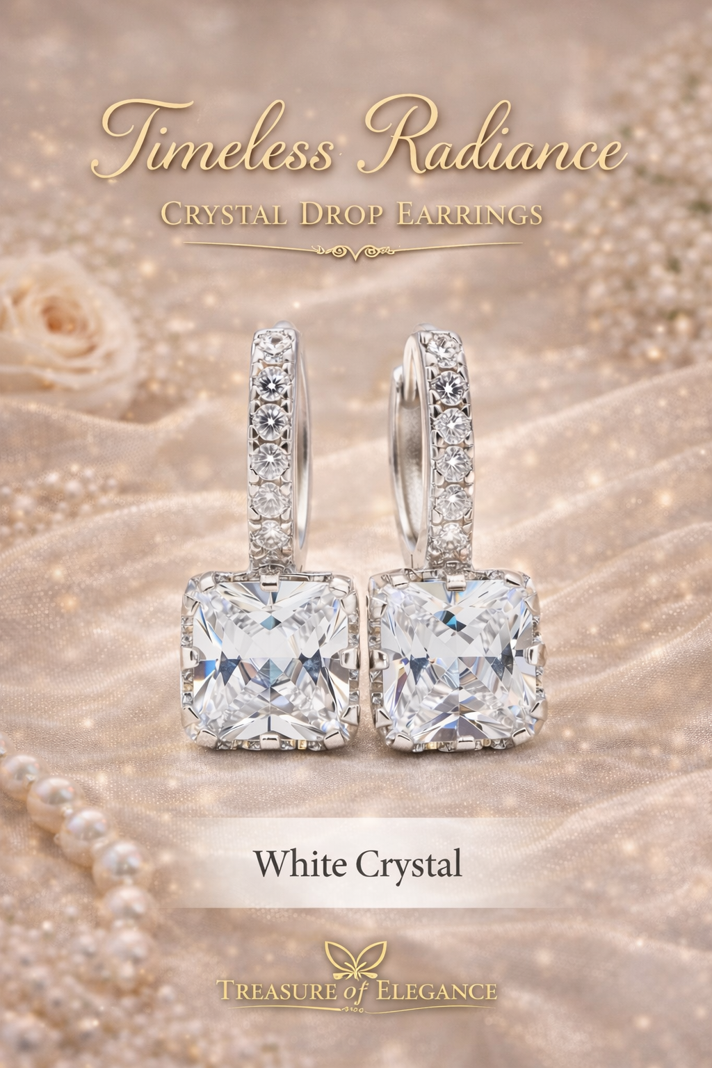 Timeless Radiance Crystal Drop Earrings