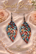 Sunset Breeze Leaf Earrings