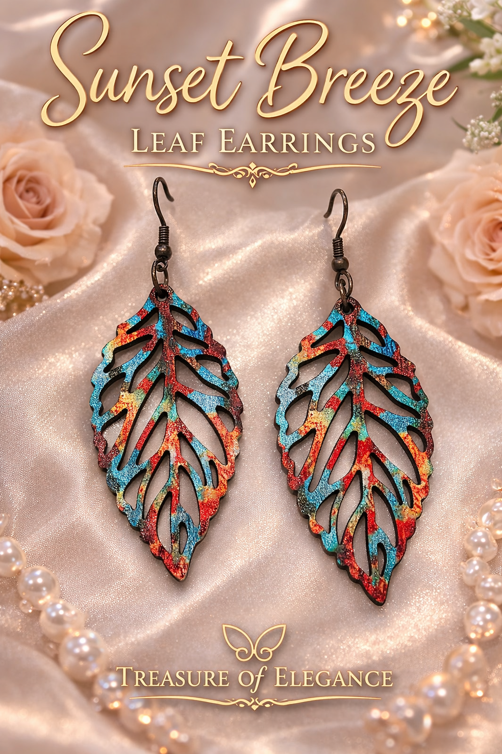 Sunset Breeze Leaf Earrings