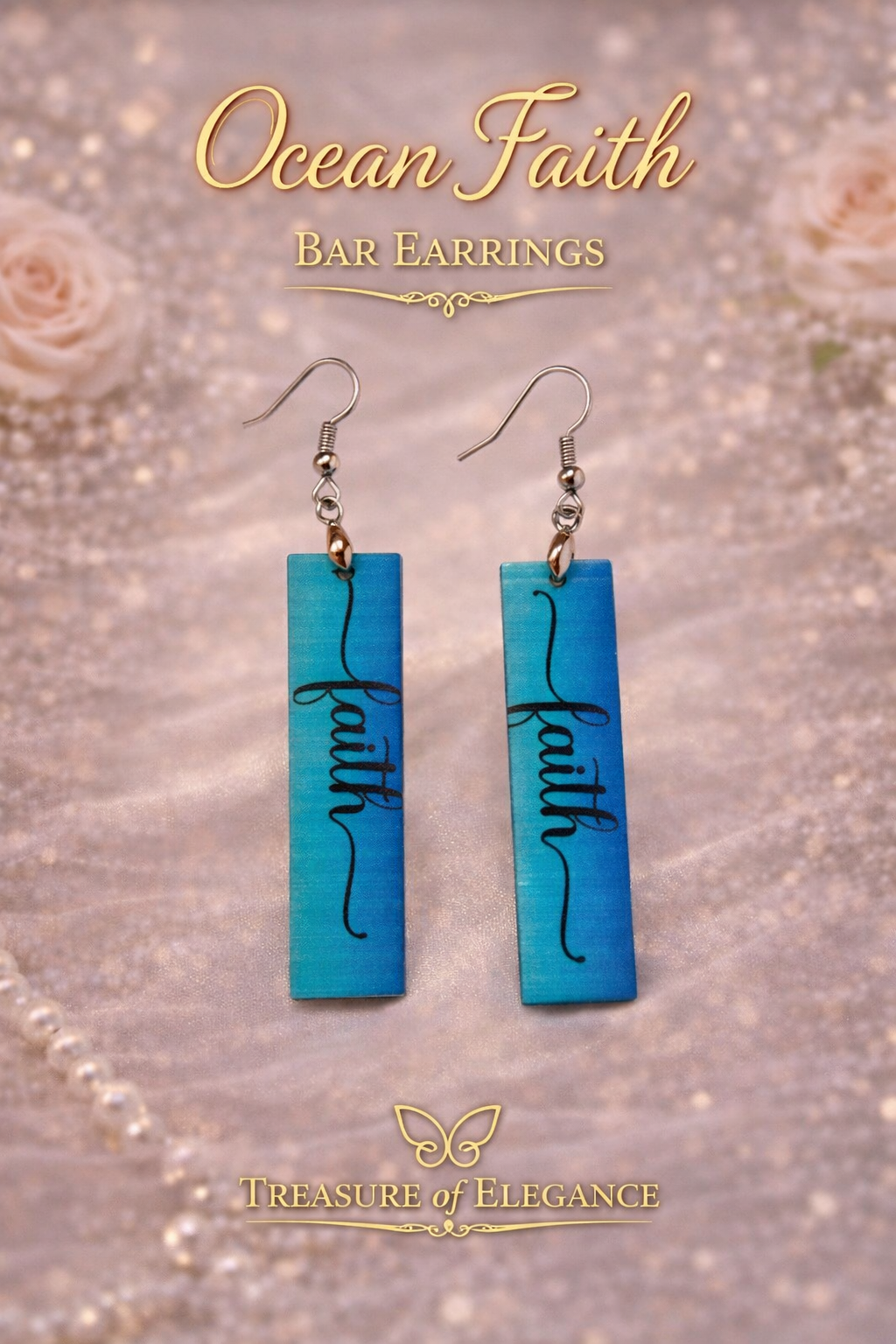 Ocean Faith Bar Earrings