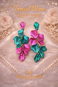 Tropical Bloom Statement Earrings
