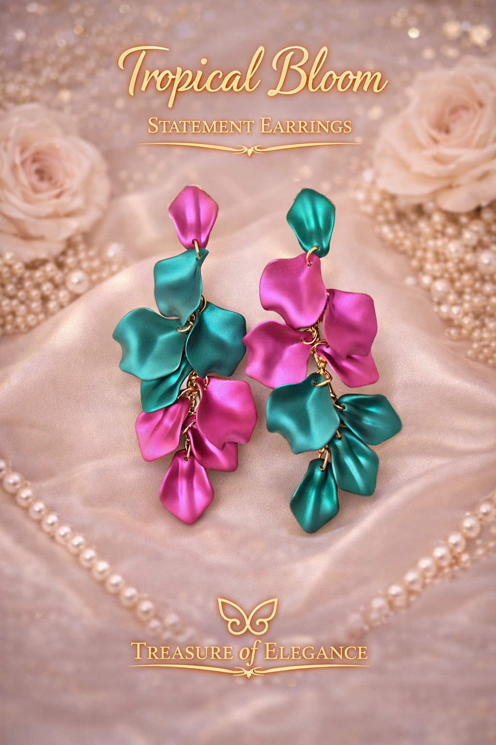 Tropical Bloom Statement Earrings
