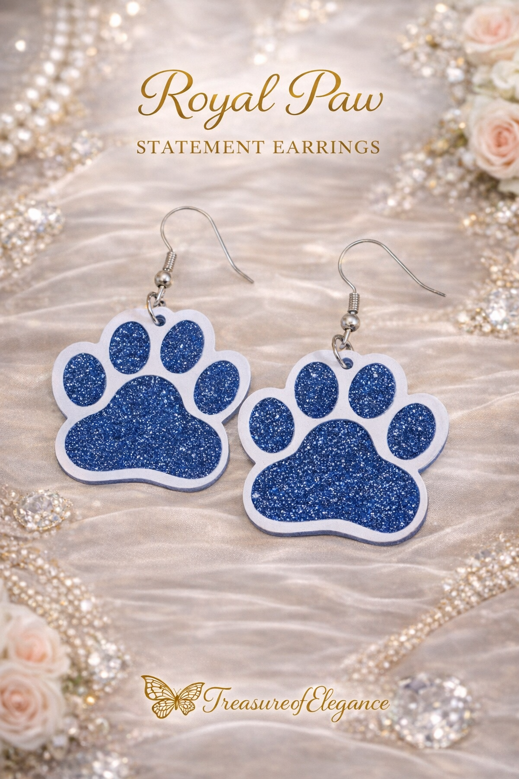 Royal Paw Statement  Earrings