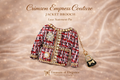 💎 Crimson Empress Couture Jacket Brooch