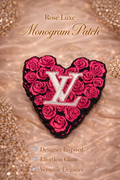 Rose Luxe Monogram Patch