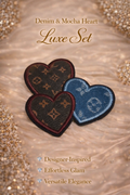 Denim & Mocha Heart Luxe Set