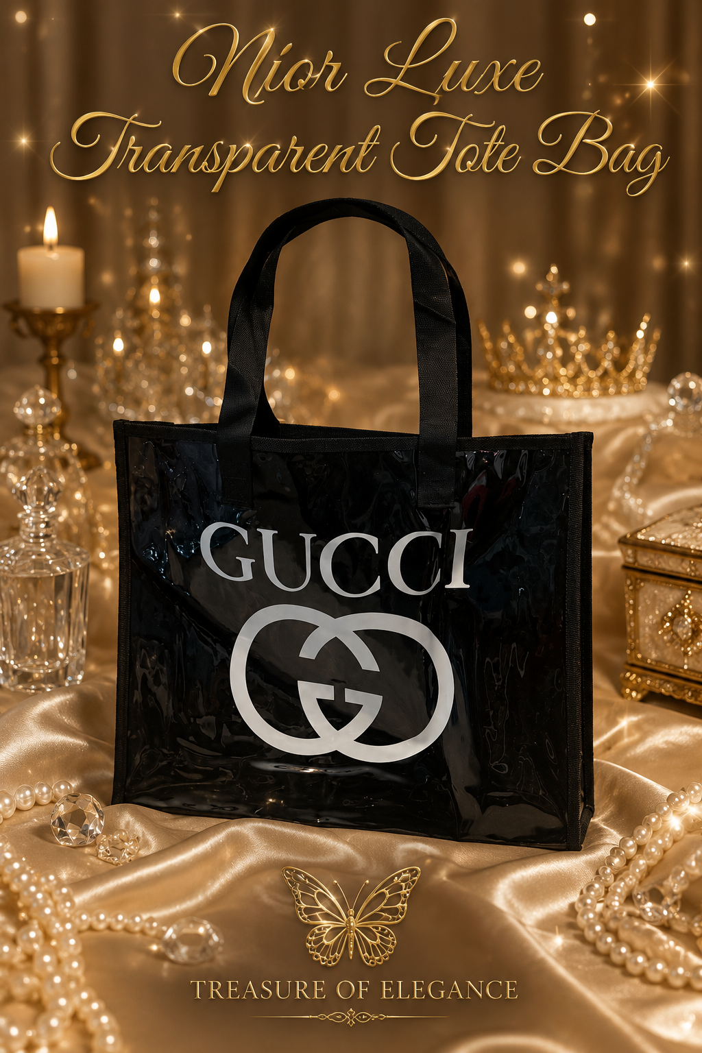 Nior Luxe Transparent Bag