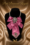 Pink Diamond Royale Bow Tie Necklace