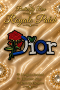 Butterfly Rose Royale Patch