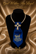 God Within Her Royal – Statement Cross Tie Necklace