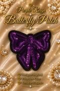 Purple Reign Butterfly Patch