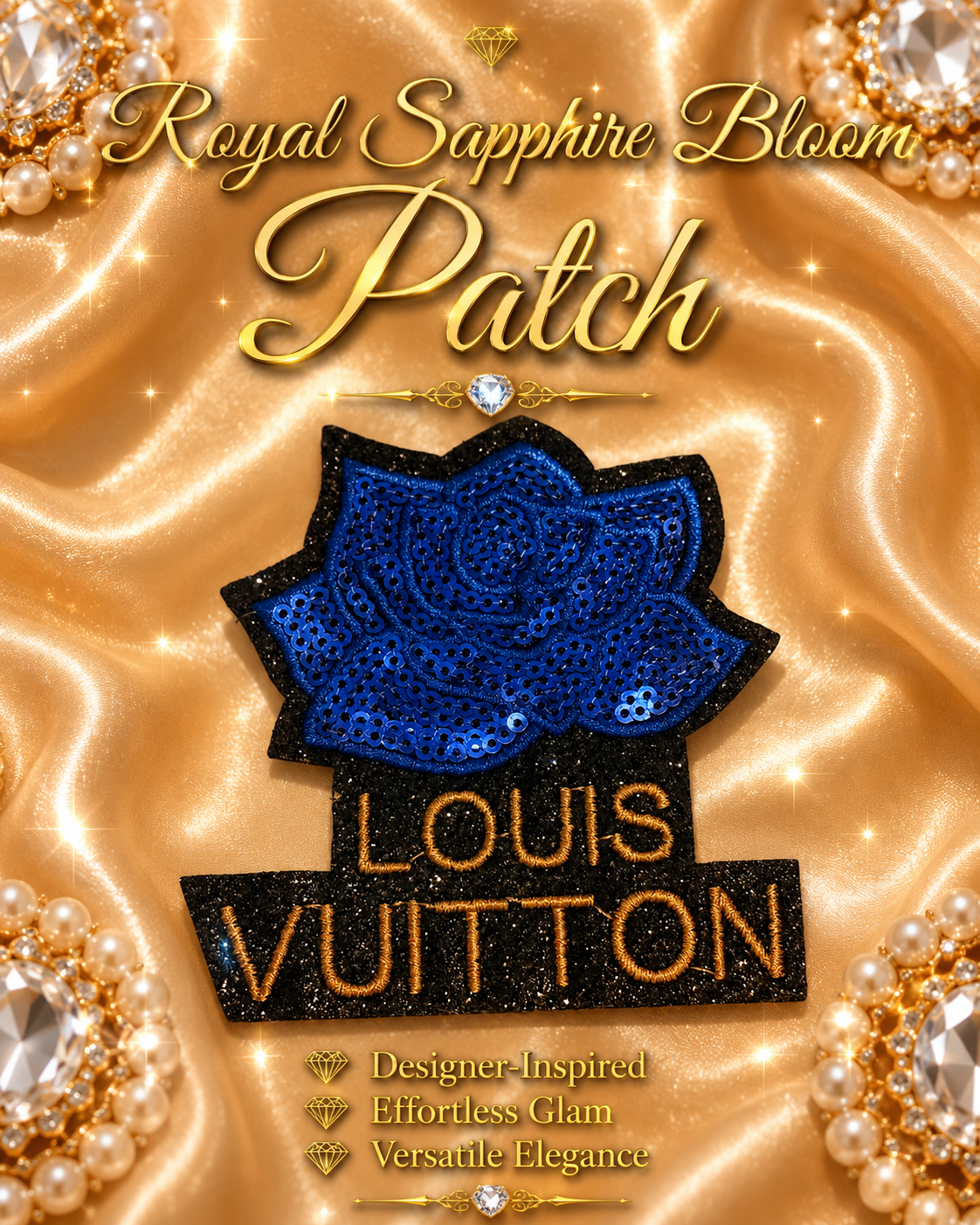 Royal Sapphire Bloom Patch