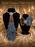 Wild Elegance Pearl Cascade Luxury Tie & Bow Necklace Set