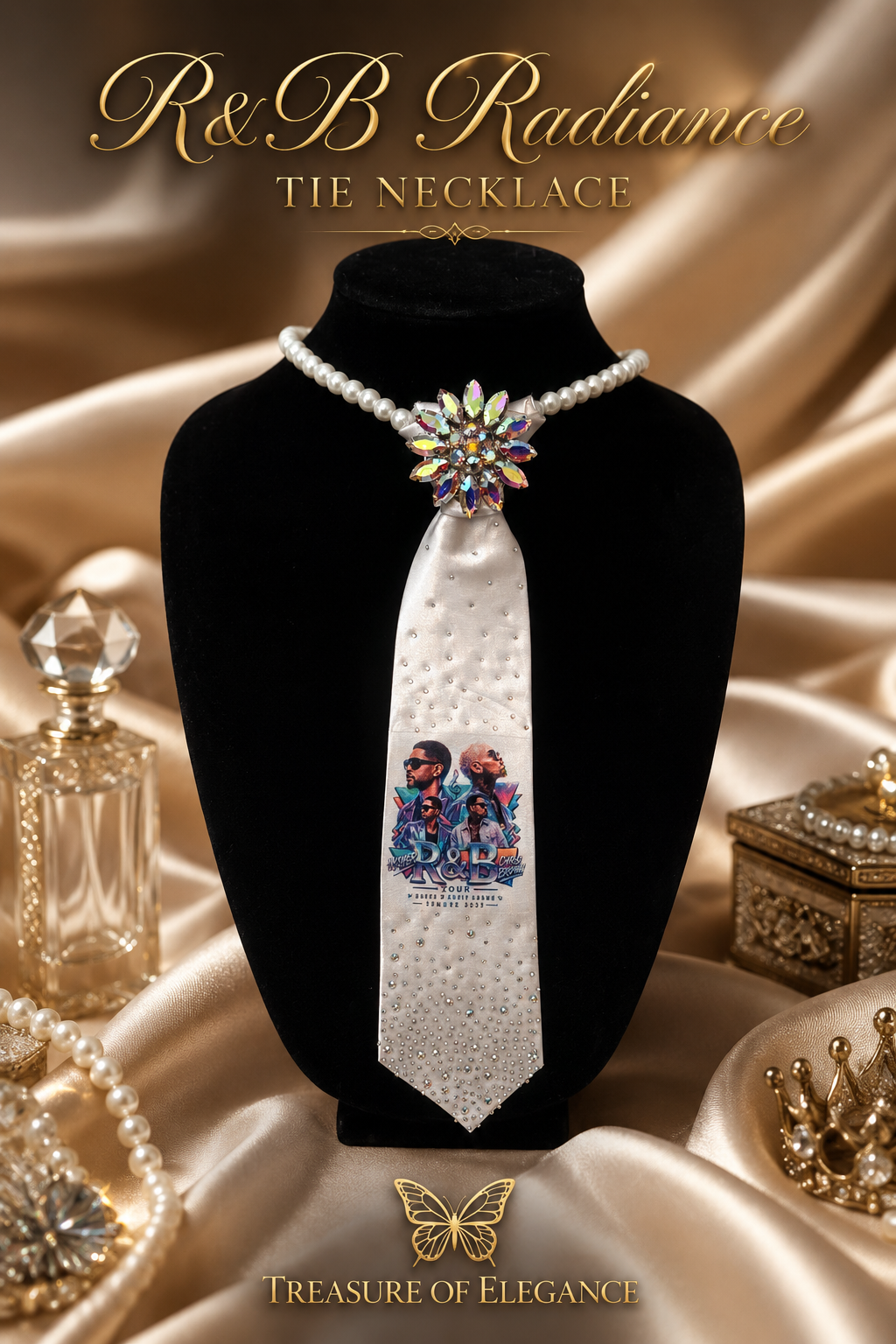 R&B Radiance Tie Necklace