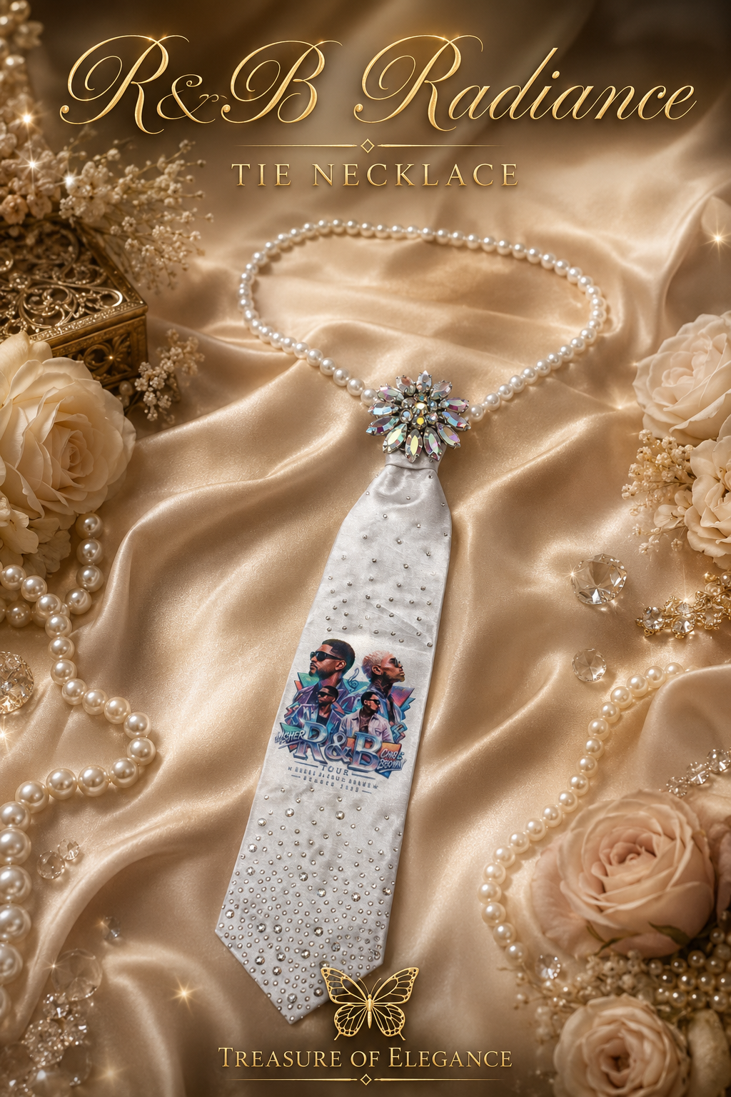 R&B Radiance Tie Necklace