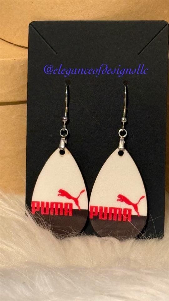 Puma Inspired Fashion Earrings